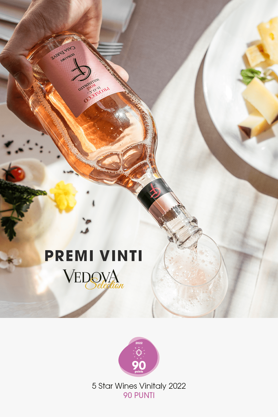 Rosa Rosé Spumante - Extra Dry - Casa Farive